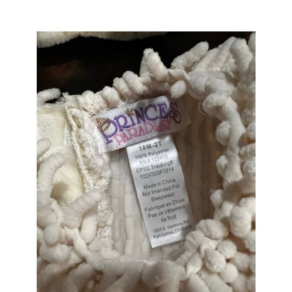 Princess Paradise Baby Lovely Lamb Deluxe Costume 18M-2T Halloween NO BELL - Picture 4 of 4